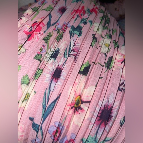 Sara Navon Floral  Pleated  Boho Maxi Dress - Picture 5 of 12